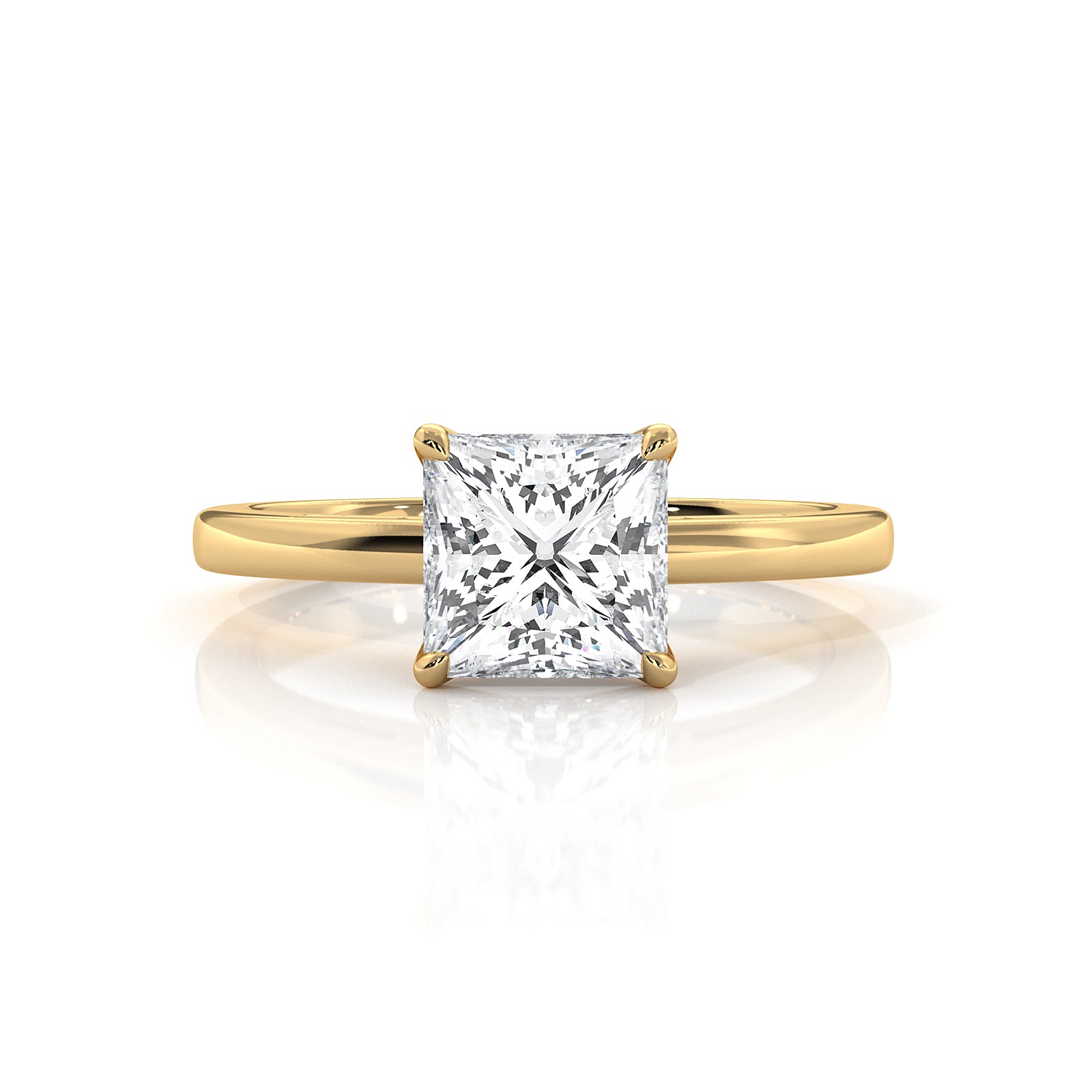 4.5g Lab Grown Diamond 6 Prong Solitaire Engagement Setting IGI Certified Ring 1.00 Ctw.